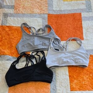 Athleta Cross-back Sports Bra 3 Pack Size Small